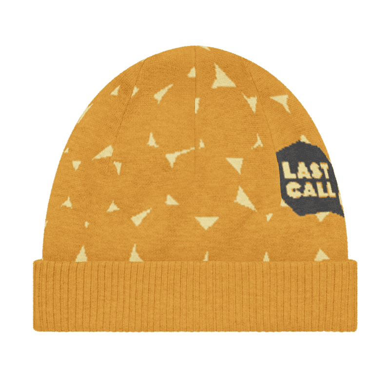 Gold Polygon Pattern Knitted beanie