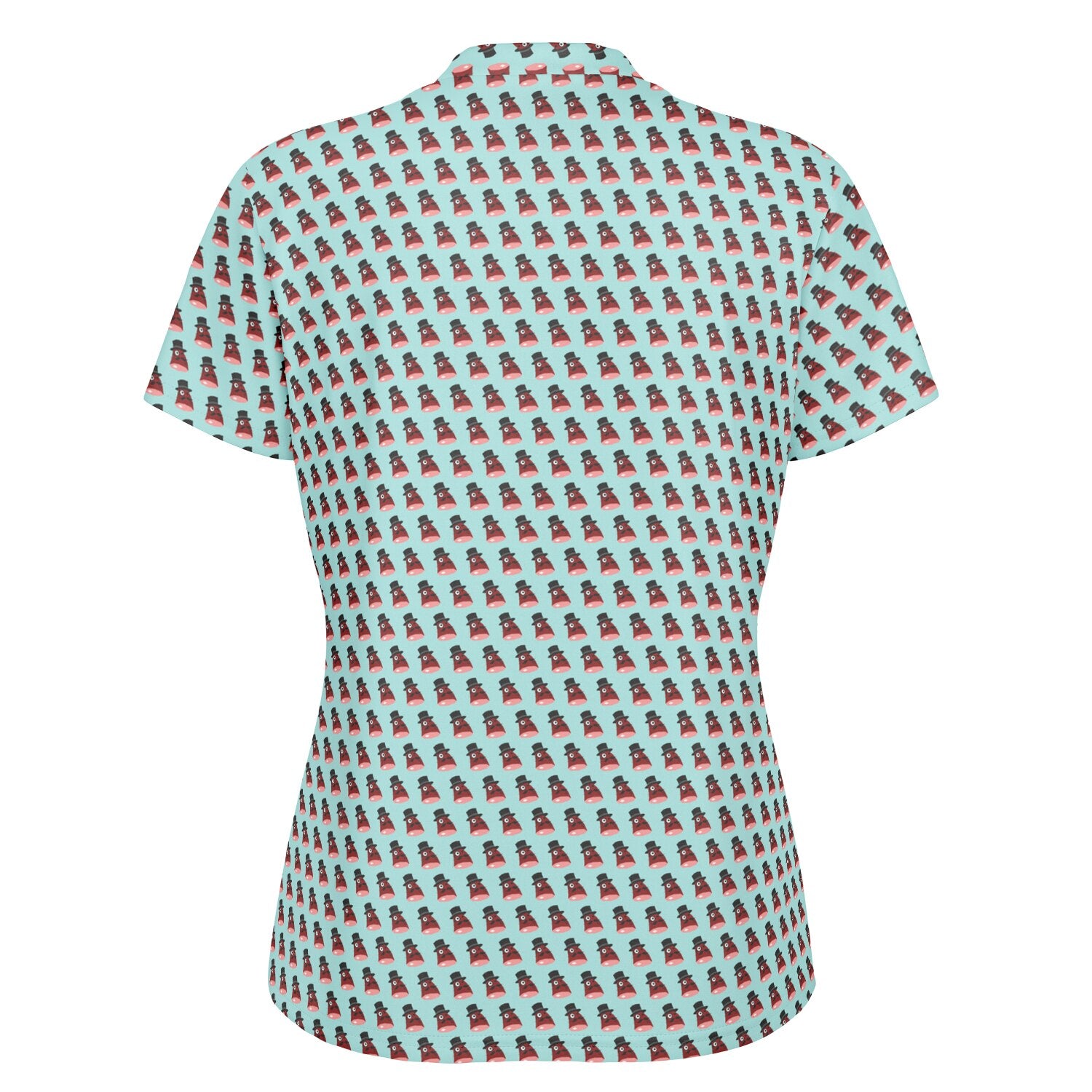 Fancy Ham Stand Up Collar Polo Shirt