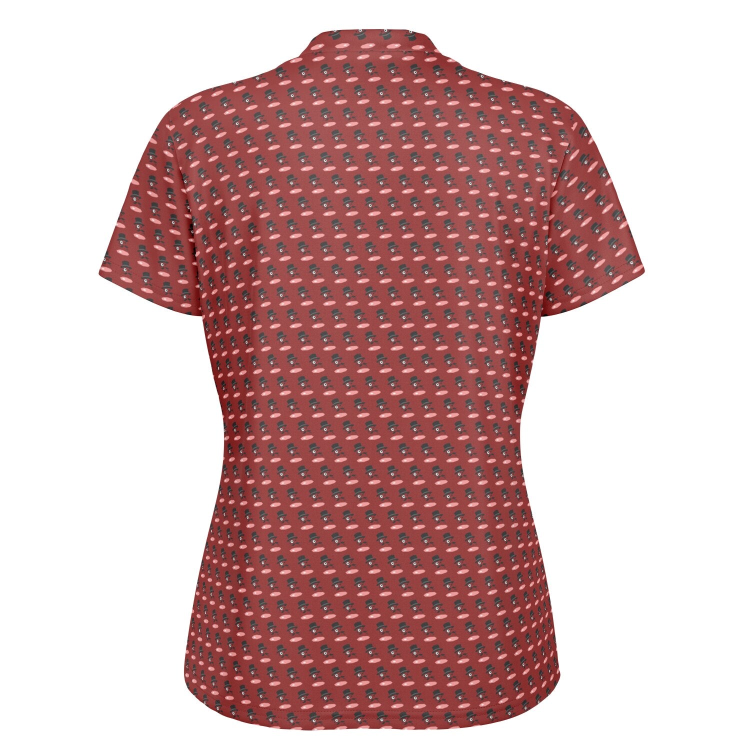 Fancy Ham Stand Up Collar Polo Shirt