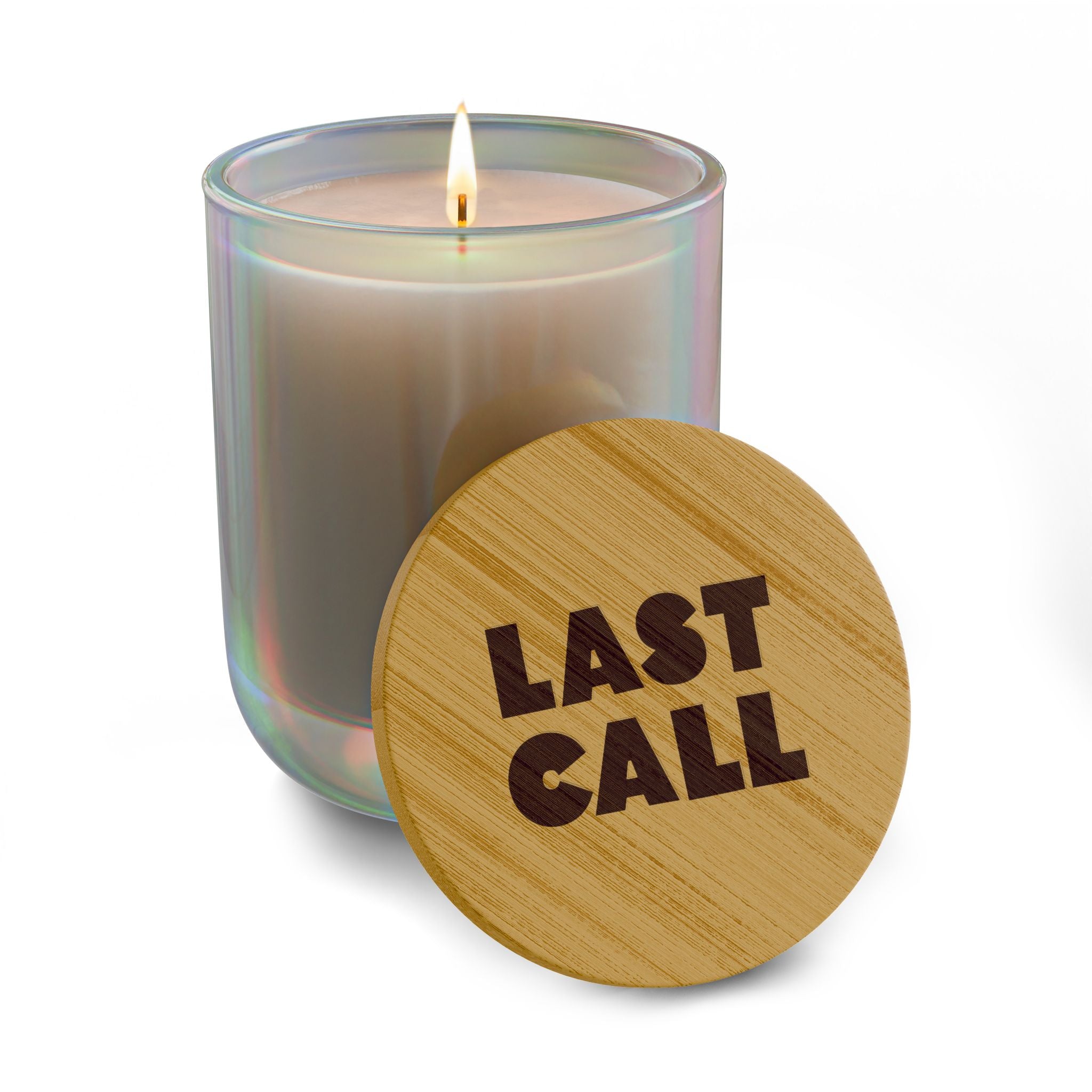 Eco-Friendly Wordmark Engraved Candle