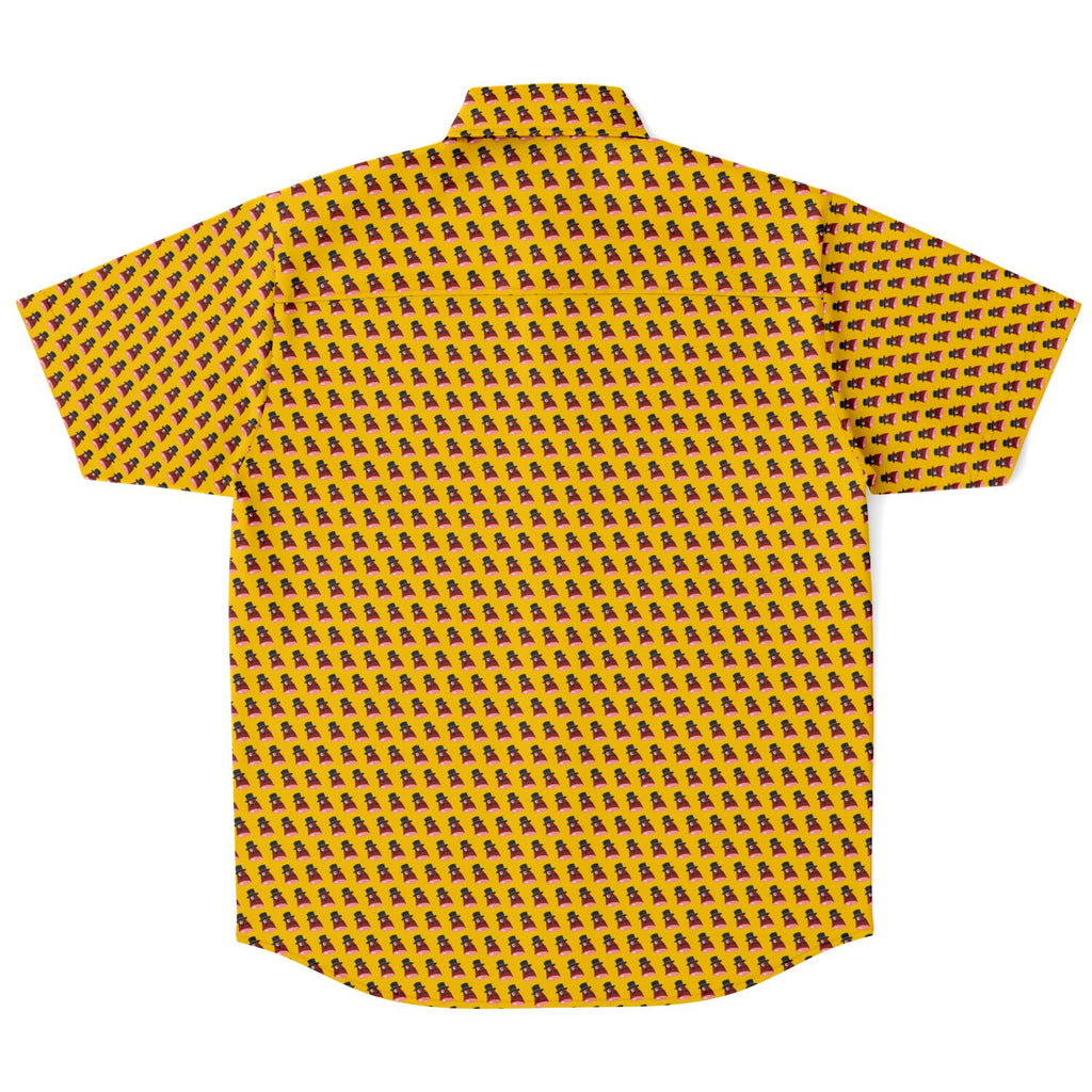 Fancy Ham Short Sleeve Button Down Shirt