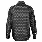 Speech Bubble Polka Dot Long Sleeve Button Down Shirt