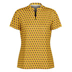 Fancy Ham Stand Up Collar Polo Shirt