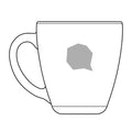 Speech Bubble Engraved Tapered Mug