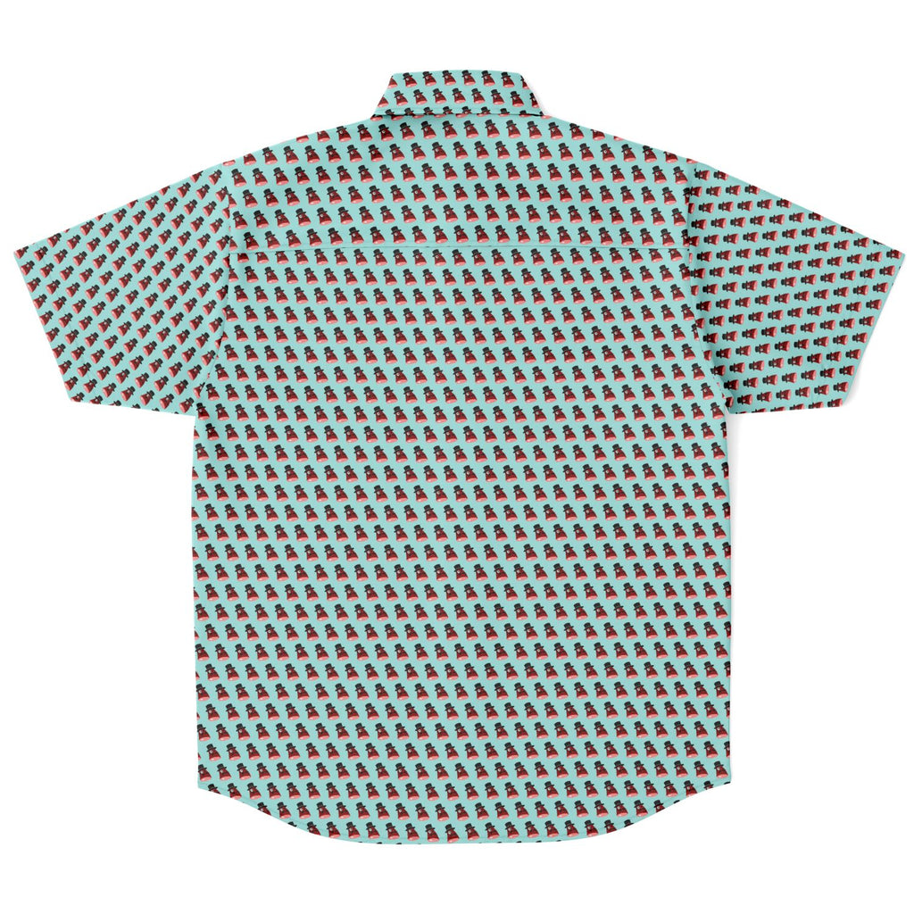 Fancy Ham Short Sleeve Button Down Shirt