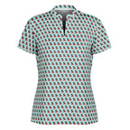 Fancy Ham Stand Up Collar Polo Shirt