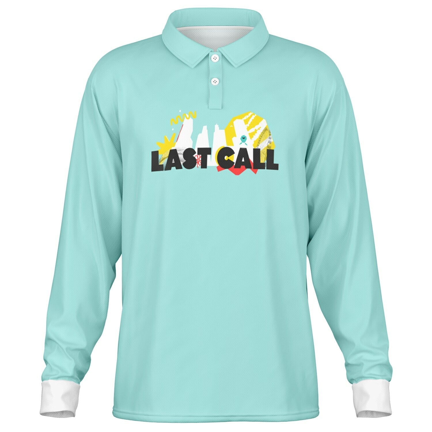 2026 Team Men's Long Sleeve Polo Shirt