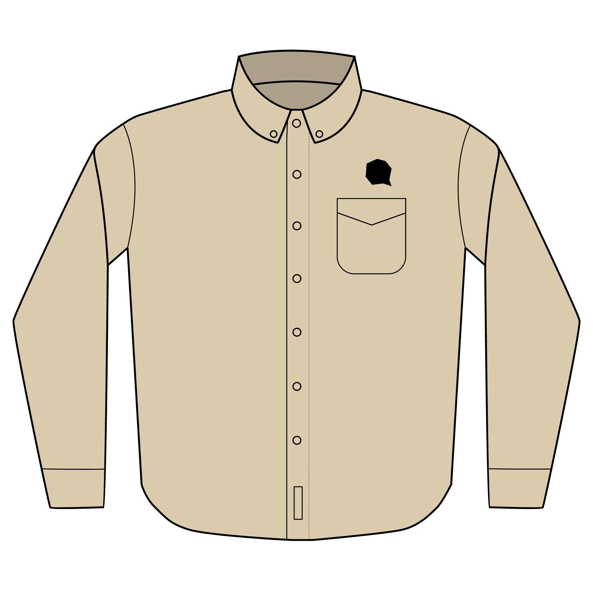 Speech Bubble Long Sleeve Work Shirt