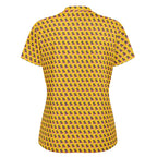 Fancy Ham Stand Up Collar Polo Shirt