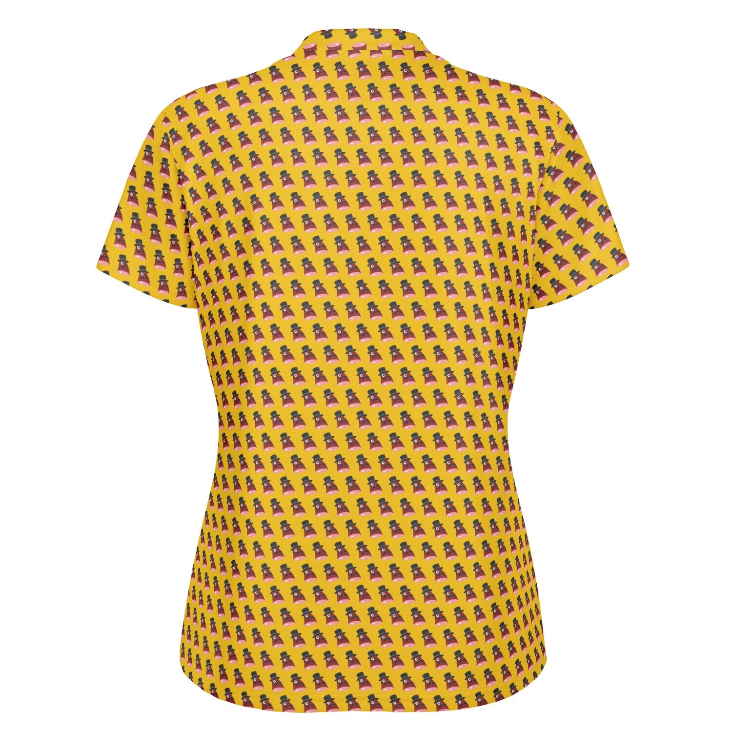 Fancy Ham Stand Up Collar Polo Shirt