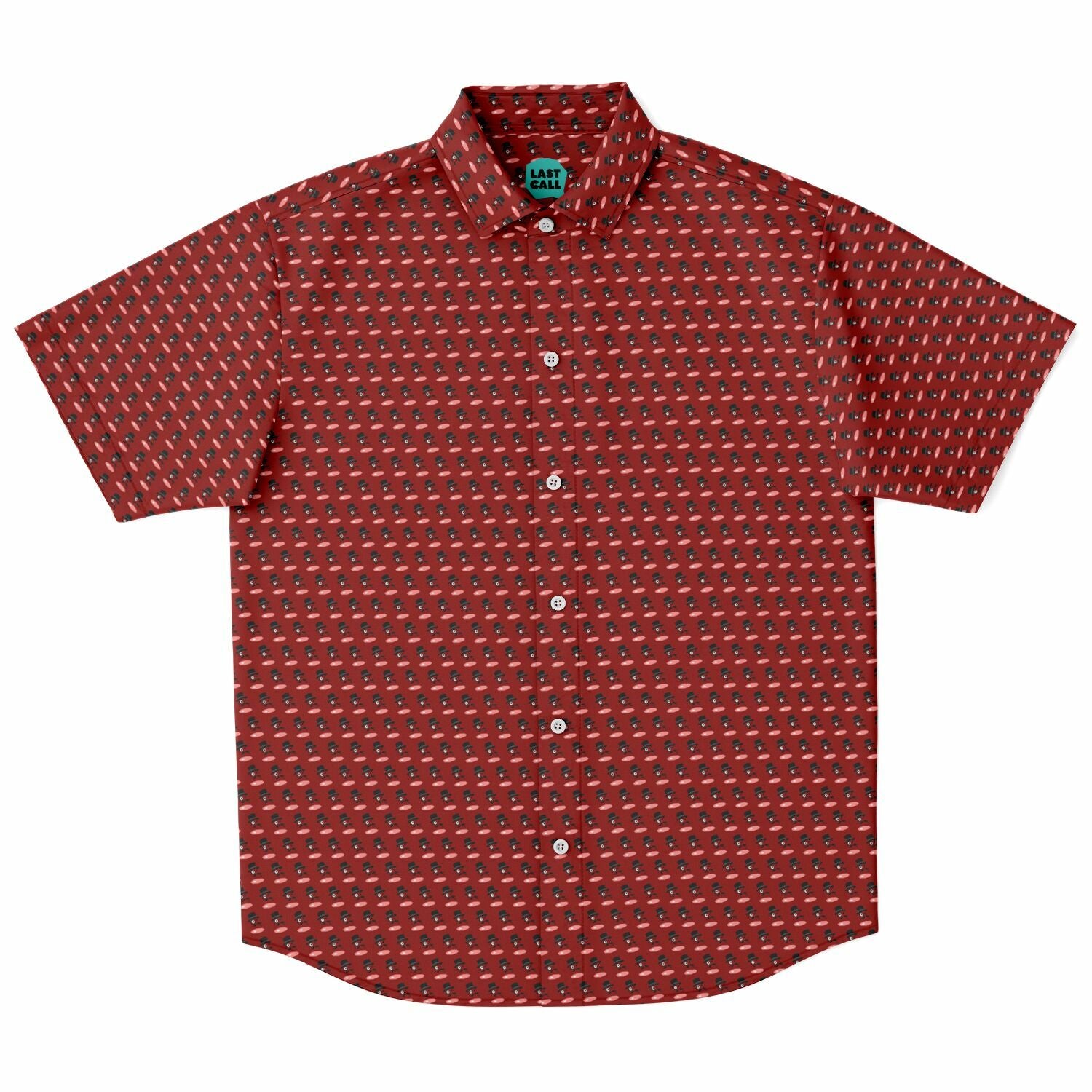 Fancy Ham Short Sleeve Button Down Shirt