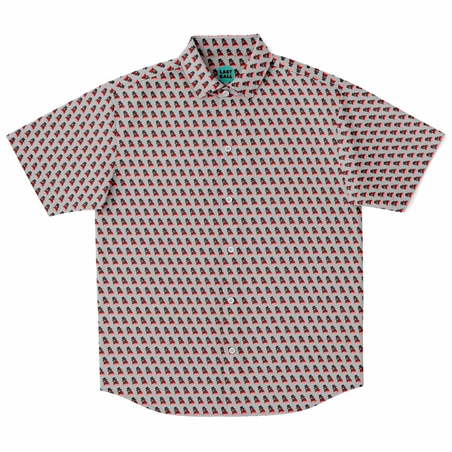 Fancy Ham Short Sleeve Button Down Shirt