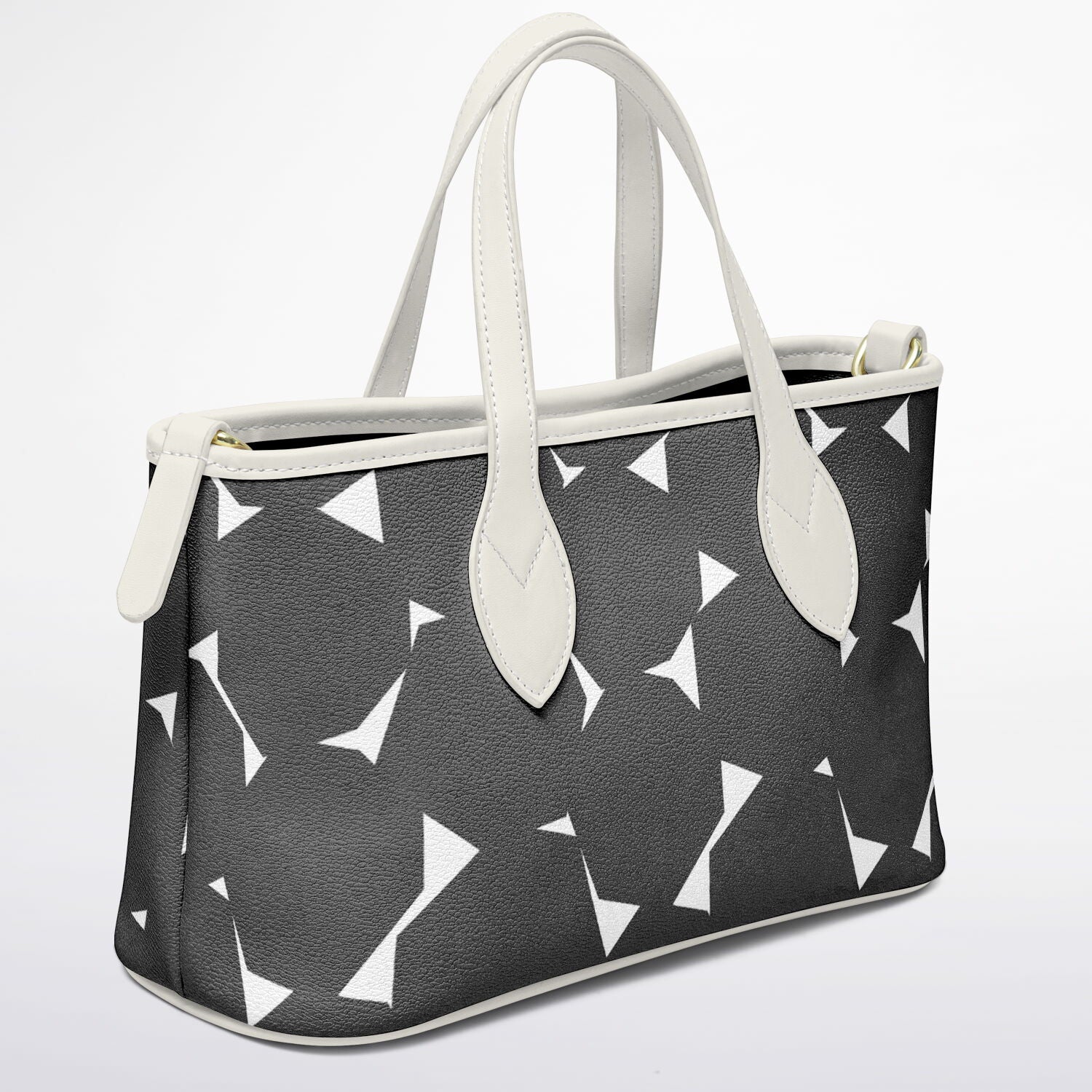 Polygon Leather Tote Bag